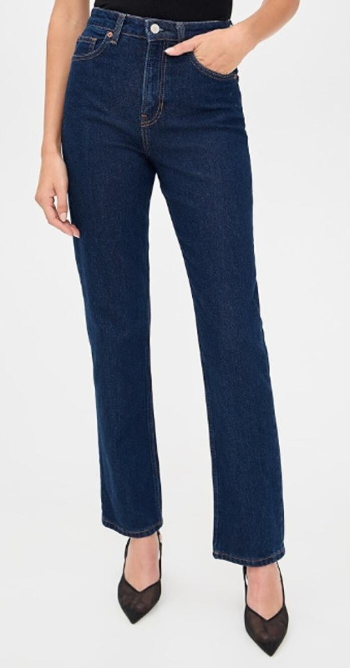 Reformation Jax High Rise Straight Jeans Stretch Denim, Size 26